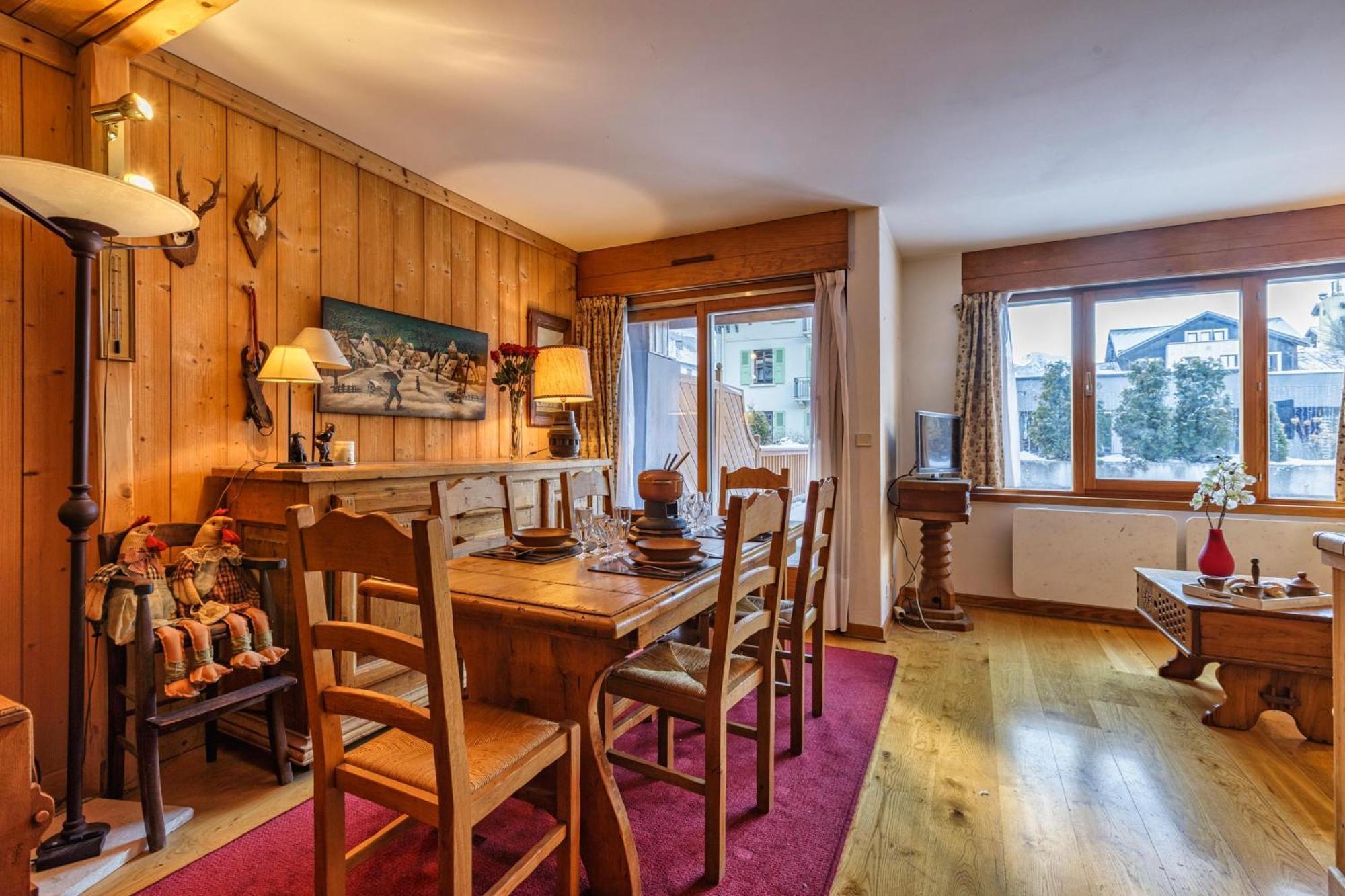 Duplex Aiguille Du Midi Large Terrasse - Happy Rentals Шамони Екстериор снимка
