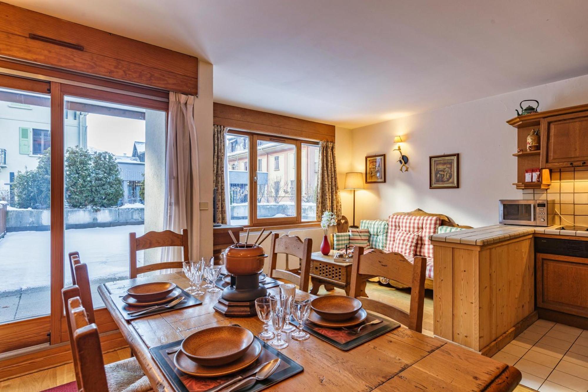 Duplex Aiguille Du Midi Large Terrasse - Happy Rentals Шамони Екстериор снимка
