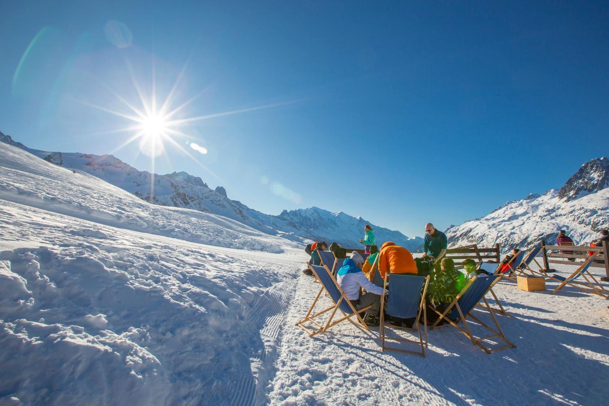 Duplex Aiguille Du Midi Large Terrasse - Happy Rentals Шамони Екстериор снимка